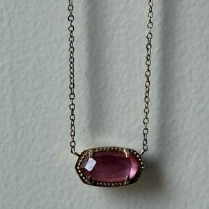 Kendra Scott Pink Stone Necklace